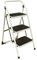 Escalera 3 peldaños Extra Anchos, Taburete Plegable, peldaños y Patas Antideslizantes