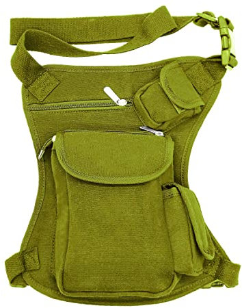 Beintasche Motorrad Outdoor Tasche Taktisch Reiten Daypack Funny Pack (S, Armeegrün)