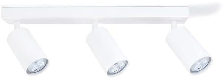 LumenTEC LED Deckenstrahler, LED Drehbar Deckenlampe, Wandstrahler 3-flammig, Weiß für LED GU10, KIVI (3x Weiß)