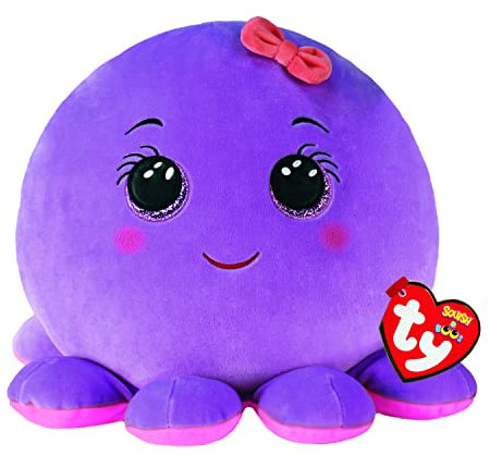 TY - Squish a boos - Coussin Octavia la pieuvre 20cm - TY39242, Violet