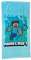 Fashion UK Minecraft Strandtuch, groß, 70 x 140 cm, 100 % Baumwolle, Modell Steve Triden, offizielles Handtuch für Pool, Blau