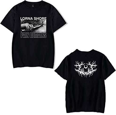 OUHZNUX Lorna Shore T-Shirt Fan Made Blood Baseball T-Shirt Bedruckt Sommer Kurzarm-Shirt Hip Hop Frauen Jungen Männer Xs-4Xl