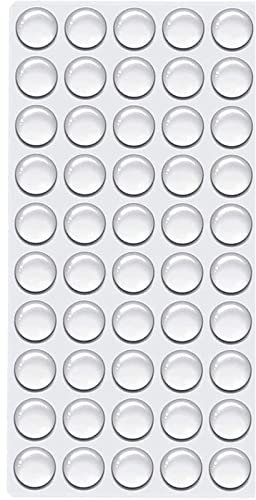 ZZLBZN Clear Rubber Feet, 100Pcs Self Adhesive Rubber Pads Sticky Dots, Non-Slip Cabinet Stoppers, for Furniture, Drawer Doors, Cutting Boards, Small Appliances, Electronic Products
