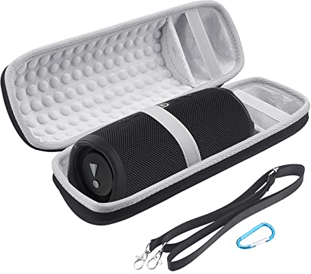 Yuhtech Sacoche de Voyage Portable pour JBL Charge 5 / JBL Charge 4, Sac de Transport Rigide en EVA, étui de Transport étanche