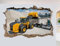 Durchbruch Wandtattoos Deere Loader Truck Mine 3D Smashed Wall Sticker Art Room Decor Decal MuralMöbel & Wohnen, Dekoration, Wandtattoos & Wandbilder 70x110cm