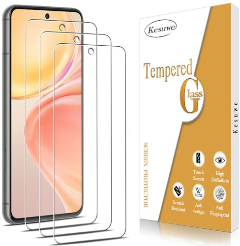 Kesuwe [3 Pièces] Verre Trempé pour Google Pixel 8, Anti Rayures Film Protection écran, Dureté 9H, sans Bulles, HD Transparent, Ultra Résistant