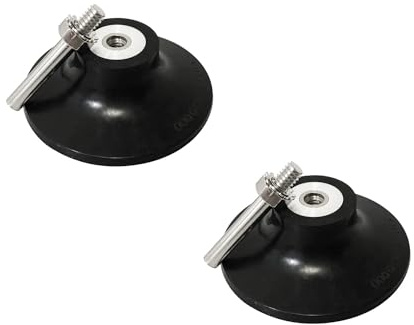 ZYAMY 2 Stück Schnellwechselscheiben-Adapter, 7,6 cm Schleifscheiben-Halter, Rollsicherung, Scheiben-Pad mit 6,35 mm Schaft, kompatibel mit Roloc Schleifscheiben, Stanzmaschine, Bohrschrauber