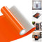 JAVIGA Vinylfolie Plotter Orange Plotterfolie Vinyl Rolle für Cricut, Wasserdichte Glänzende Selbstklebende Folie für DIY-Aufkleber, Dekoration, Geburtstag, 30,5x305cm