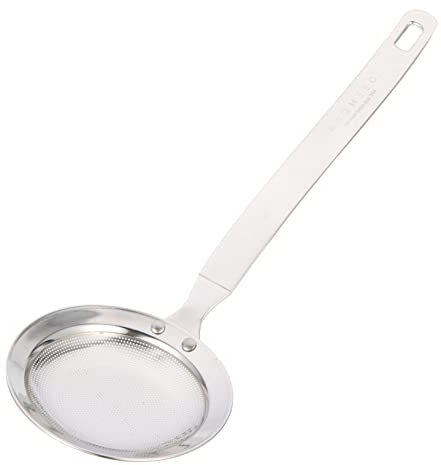 BESTonZON Desnatadora Cuchara para Quitar Grasa Separador De Grasa para Cocinar Skimmer De Grasa De Sopa Espumadera De Fideos Cuchara Ranurada Malla Cuchara Separadora Acero Inoxidable