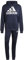 adidas Herren Sportswear French Terry Hooded Track Suit, semi lucid blue/black, L