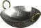 Iron Kadai Deep Frying Pan Traditional Kadhai for Cooking Indian Chinese Food Wok Pan Kitchen Tool for Families Multipurpose Hand Hammered Round Bottom Black (12 Inch)