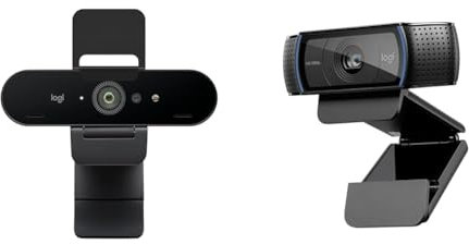 Logitech Brio Stream Webcam - Videochiamate Ultra 4K HD & C920 Hd Pro Webcam, Videochiamata Full Hd 1080P/30Fps, Audio Stereo, Funziona Con Skype