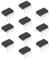 eMagTech 10 Pz Doppi Amplificatori Operazionali TL072CP TL072 DIP-8 A Basso Rumore Doppio Ingresso JFET A Basso Rumore Chip OP-AMP IC Per Componenti Di Circuiti Fai-da-te