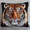 Knüpfkissen Set Tiger Knüpffaden Set (43X43cm) DIY Knüpfen Set Kissen Bastelset Knüpfen Handwerksset Kissen DIY Bastelset für Anfänger für die Sofa-Heimdekoration