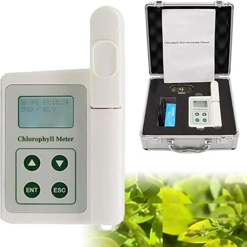 XNZJHPP Chlorophyll-Messgerät, tragbarer Chlorophyll-Analysator, Chlorophyll-Messgerät zum Testen von Pflanzen-Chlorophyll, Blattanalysator