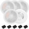 Lot de 5 filtres de fontaine pour chat et 5 pompes en éponge, améliore l'unité de filtration 3.0 avec résine et charbon actif pour fontaine intelligente automatique pour chat de 2 l/1,8 l (Ever Weet