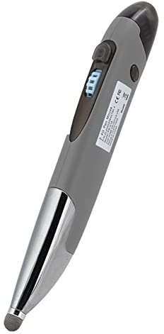 SUNGOOYUE Stylo Souris sans Fil 2.4G, ABS, écran Capacitif, écriture Manuscrite, avec Adaptateurs, Jaune, Violet, Argent, Gris, pour Tablette, PC, Téléphone Portable (Silver)