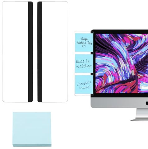 HENGBIRD 2 unidades de monitor Memo Board Memoboard Escritorio Home Office Gadgets Office Essentials Accesorios de escritorio Accesorios de ordenador con nota adhesiva