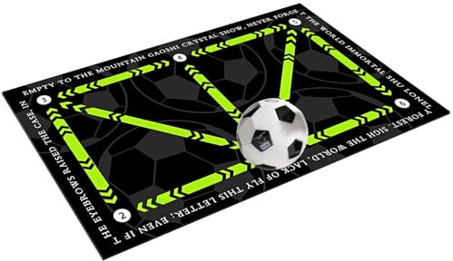 Fussball Matte, 60 X 90cm Fussball Trainingsmatte, Rutschfeste Stoßdämpfende Trainingsmatte, Fussball Trainingszubehör für Kinder und Erwachsene, Fußball Geschenke für Fußballliebhaber