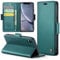 Rerzoiro Handyhülle für iPhone XR Hülle, Premium PU Lederhülle Klappbar Flip Case [RFID Blocker] Tasche Magnet Kartenfach Klapphülle Schutzhülle für Apple iPhone XR, Türkis