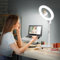 Ring Light with Stand, Evershop 10'' Desk Ring Light with Phone Holder for Laptop/Webcam/Computer/Monitor, Circle Halo Light for Video Calls, Video Recording, Zoom Meetings, Makeup, Selfie, YouTube