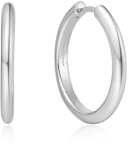 ANIA HAIE Damen Creolen Vogue Maven Tube Medium Hoop aus 925 Sterling Silber, Größe: 16 x 2mm, inkl. Geschenkverpackung