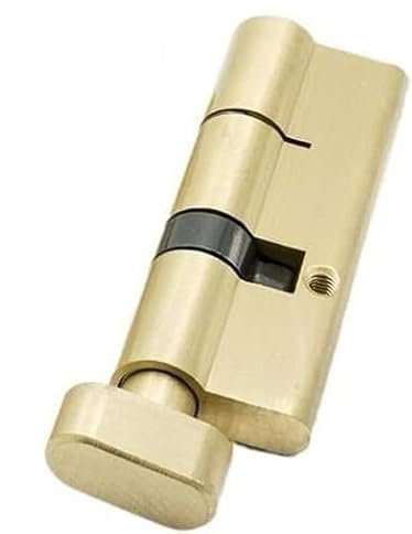 ApuaVireo&Co 1 Stück Einzelzylinder, offen, Hardware for den Innenbereich, 80/85/90/95/100/105/110 mm, Türzylinder, Messingschloss, erweitert, 3 Schlüssel, Zylinderschloss((35 55) 90mm)
