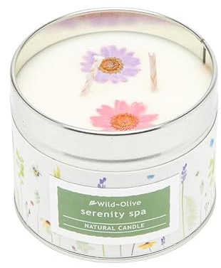 Serenity Spa Fragranced Artisanal Candle in A Tin