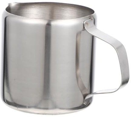 CHICAMPERA Non Stick Stainless Steel Milk Frothing Pitcher Milk Steamer with Ergonomic Handle Easy to Clean Milk Jug for Cappuccinos and Lattes The Go