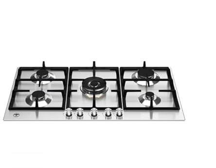 Bertazzoni La Germania P905CLAGX piano cottura Acciaio inox Da incasso 90 cm Gas 5 Fornello(i)