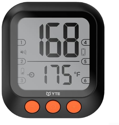 Zoegneer Drahtloses Sonden-Fleischthermometer mit Dual-Temperaturüberwachung für Lebensmittel und Grill, schnelles 5-minütiges Laden, App-Steuerung für 9 Lebensmittel und 4 Garstufen, unterstützt bis