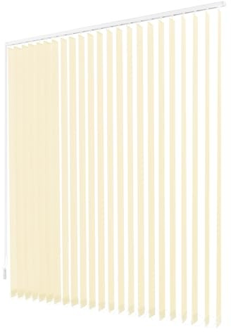 Vertikaljalousie 180x200cm Verstellbares Lamellenvorhang aus Polyesterfaser Jalousien für Zuhause, Schlafzimmer, Wohnzimmer, Büro