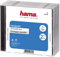 Hama CD-Doppel-Leerhülle Standard, 5er-Pack, transparent-schwarz
