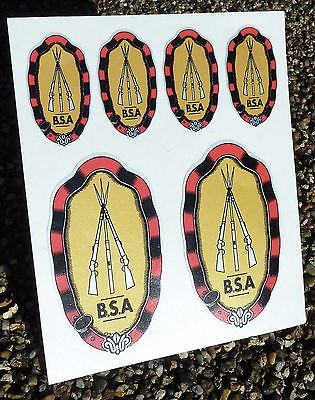 BSA Wappen Vintage Fahrrad Rahmen Aufkleber-sticker metallische tinte