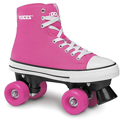 Roces Chuck Classic Patins à roulettes Quad, Enfant, Chuck Classic Roller, Rose Profond