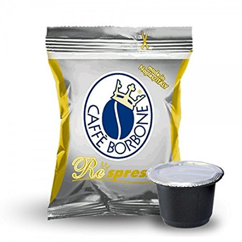 Caffè Borbone Capsules à café, compatibles avec les machines à café Nespresso - Mélange au choix : bleu, rouge, noir, or dek 400 or