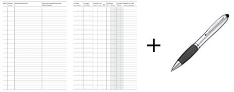 Fahrtenbuch 602 / A5 / 32 Blatt + Touchpen Kugelschreiber