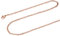 FOCALOOK Collana Acciaio Uomo 2 mm Catena Rolo Sottile di Ricambio per Collana in Acciaio Inossidabile per Pendente 61cm+5cm Catena Uomo Colore Oro Rosa Collanina Girocollo Donna Regalo San Valentino
