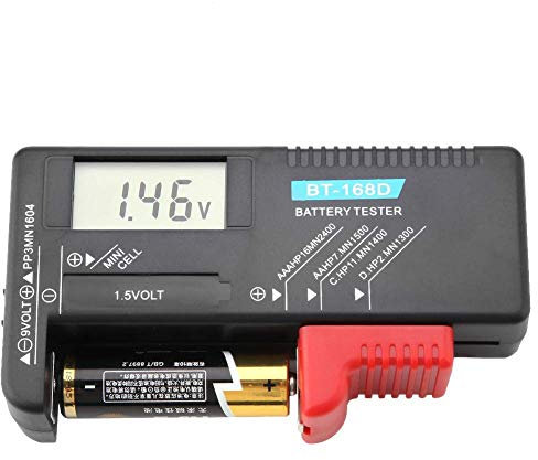 BT-168D Testeurs de Piles Universel LCD AA/AAA/C/D / 9V / 1.5V Testeur de Tension de Batterie Numérique
