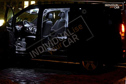 INDIVIDUALise your CAR Innenraumbeleuchtung SET für V Klasse Viano W639 (Pure-White) Reinweiß