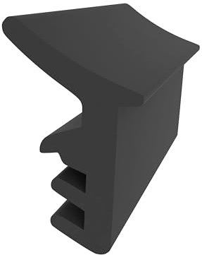 Dachfensterdichtung für Velux Dachflächenfenster – Schwarz | Muster | Gummidichtung | 19 mm Höhe | Fensterdichtung | Zugluft- & Witterungsschutz