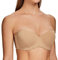 MELENECA Women's Underwire Strapless Bras for Bigger Bust Back Smoothing Plus Size Almond 36G