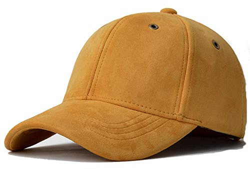Herren Kappe Hut Massive Wildleder Baseball Caps Für Männer Frauen Hip Hop Snapback Homme Dad Hut Trucker Cap-Orange_Anjustable