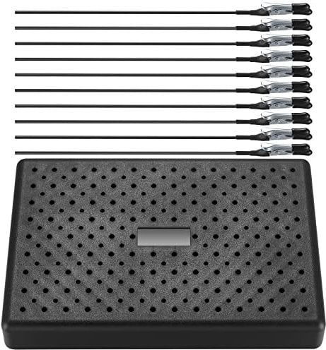 10 Pezzi Clip a Coccodrillo con Supporto Base per Aerografo, Kit Colori Modellismo per Fai Da Te, Foto, Memo, Verniciatura a Spruzzo