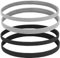 Molain Elastische rutschfeste Sport-Stirnbänder 4 Stück Athletic Exercise Sport Fußball Stirnbänder Silikon Grip Haarband Mini Schweißband