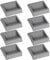 SOUJOY 8 Pack Furniture Caster Cups Rubber Bed Stopper, Chair Wheel Stopper, Square Wheel Stopper Fits to All Wheels of Furniture, Sofas, Beds, Chairs, Prevents Scratches