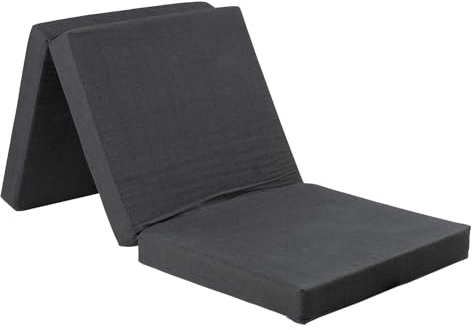Möbel Jack Faltmatratze - Anthrazit - Mischgewebe Schaumstoff - 70 x 190 cm