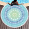 LXTOPN Mandala Strandtuch Rund,Quaste Runde Strandtuch,Geeignet Für Strand Yoga Matten Schal Schal Tapestry,150cm(Y4)