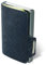 Mondraghi Miniwallet in Vera Pelle Leggero e Tascabile. Portafoglio Slim per Carte di Credito Banconote Tessere e Documenti Modello Basic Outlet Blu per Uomo e Donna
