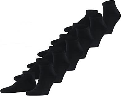 FALKE Herren Happy 6-Pack Sneakersocken atmungsaktive Baumwolle Herrensneakersocken verstärkt kurz langlebig strapazierfähig hautfreundlich ein Allrounder einfarbig Multipack Geschenkbox 6 Paar